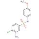 3-Amino-4-chloro-N-(4-methoxy-phenyl)-benzenesulfonamide - chemical structure image