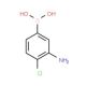 3-Amino-4-chlorophenylboronic acid (CAS 850689-36-0) - chemical structure image