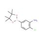 3-Amino-4-chlorophenylboronic acid, pinacol ester (CAS 850567-56-5) - chemical structure image