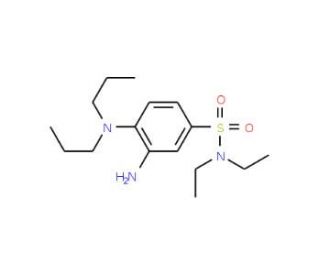 3-Amino-4-dipropylamino-N,N-diethyl-benzenesulfonamide - chemical structure image