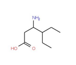 3-Amino-4-ethyl-hexanoic acid (CAS 204191-42-4) - chemical structure image