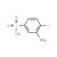 3-Amino-4-fluorobenzenesulfonic acid (CAS 349-64-4) - chemical structure image