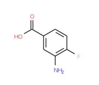 3-amino-4-fluorobenzoic acid (CAS 2365-85-7) - chemical structure image