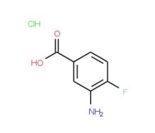 3-Amino-4-fluorobenzoic acid hydrochloride (CAS 3799-24-4) - chemical structure image