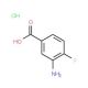 3-Amino-4-fluorobenzoic acid hydrochloride (CAS 3799-24-4) - chemical structure image
