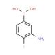 3-Amino-4-fluorophenylboronic acid (CAS 873566-75-7) - chemical structure image