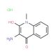 3-Amino-4-hydroxy-1-methylquinolin-2(1H)-onehydrochloride (CAS 65161-70-8) - chemical structure image