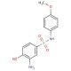 3-Amino-4-hydroxy-N-(4-methoxy-phenyl)-benzenesulfonamide - chemical structure image