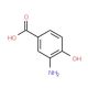 3-Amino-4-hydroxybenzoic acid (CAS 1571-72-8) - chemical structure image