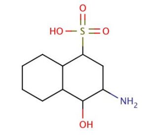 3-Amino-4-hydroxydecahydronaphthalene-1-sulfonic acid - chemical structure image