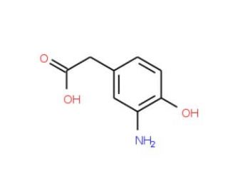 (3-Amino-4-hydroxyphenyl)acetic acid (CAS 38196-08-6) - chemical structure image