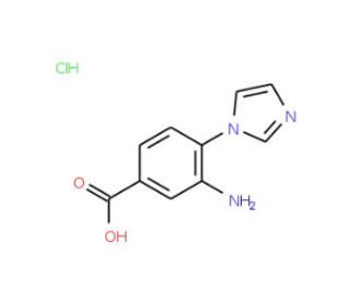 3-Amino-4-imidazol-1-yl-benzoic acid hydrochloride - chemical structure image