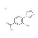 3-Amino-4-imidazol-1-yl-benzoic acid hydrochloride - chemical structure image