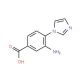 3-Amino-4-imidazol-1-yl-benzoic acid - chemical structure image