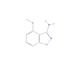 3-Amino-4-methoxy-1,2-benzisoxazole (CAS 177995-40-3) - chemical structure image