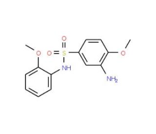 3-Amino-4-methoxy-N-(2-methoxy-phenyl)-benzenesulfonamide - chemical structure image