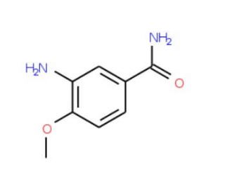 3-Amino-4-methoxybenzamide (CAS 17481-27-5) - chemical structure image