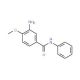 3-Amino-4-methoxybenzanilide (CAS 120-35-4) - chemical structure image