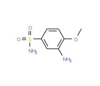 3-amino-4-methoxybenzenesulfonamide (CAS 6973-08-6) - chemical structure image