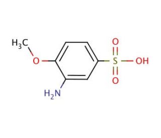3-Amino-4-methoxybenzenesulfonic acid (CAS 98-42-0) - chemical structure image