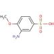 3-Amino-4-methoxybenzenesulfonic acid (CAS 98-42-0) - chemical structure image