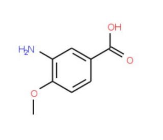 3-Amino-4-methoxybenzoic acid (CAS 2840-26-8) - chemical structure image