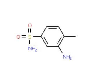 3-Amino-4-methyl-benzenesulfonamide (CAS 6274-28-8) - chemical structure image