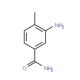 3-Amino-4-methylbenzamide (CAS 19406-86-1) - chemical structure image