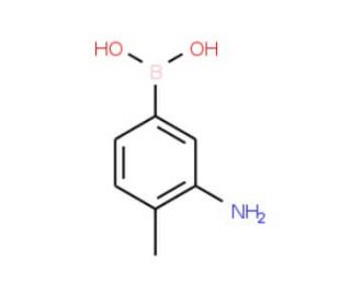 3-Amino-4-methylbenzeneboronic acid (CAS 22237-12-3) - chemical structure image