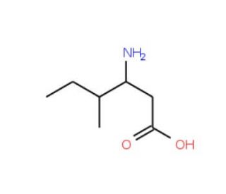 3-Amino-4-methylhexanoic acid (CAS 40469-87-2) - chemical structure image