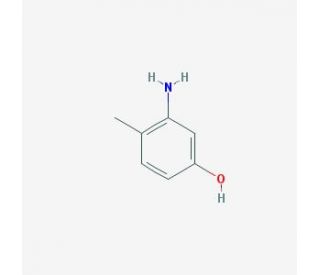 3-Amino-4-methylphenol (CAS 2836-00-2) - chemical structure image