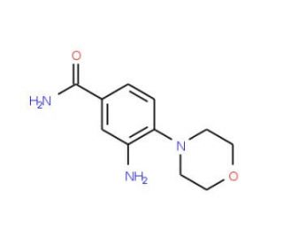 3-Amino-4-morpholin-4-yl-benzamide (CAS 31642-90-7) - chemical structure image