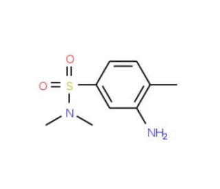 3-Amino-4,N,N-trimethyl-benzenesulfonamide (CAS 6331-68-6) - chemical structure image