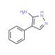 3-Amino-4-phenyl-1H-pyrazole (CAS 57999-06-1) - chemical structure image