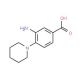 3-Amino-4-piperidin-1-yl-benzoic acid (CAS 26586-27-6) - chemical structure image