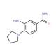 3-Amino-4-pyrrolidin-1-yl-benzamide - chemical structure image