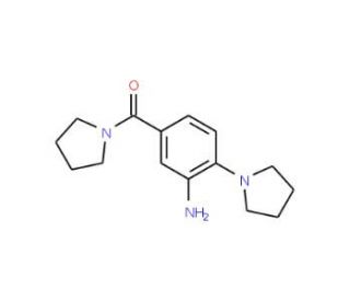 (3-Amino-4-pyrrolidin-1-yl-phenyl)-pyrrolidin-1-yl-methanone - chemical structure image