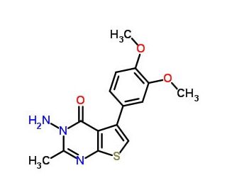 3-Amino-5-(3,4-dimethoxy-phenyl)-2-methyl-3H-thieno[2,3-d]pyrimidin-4-one - chemical structure image
