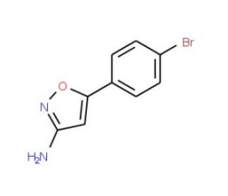 3-Amino-5-(4-bromophenyl)isoxazole (CAS 6525-98-0) - chemical structure image