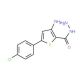 3-amino-5-(4-chlorophenyl)thiophene-2-carbohydrazide - chemical structure image