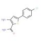 3-Amino-5-(4-chlorophenyl)thiophene-2-carboxamide (CAS 175137-05-0) - chemical structure image