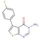 3-Amino-5-(4-fluoro-phenyl)-3H-thieno[2,3-d]pyrimidin-4-one - chemical structure image
