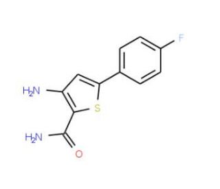 3-Amino-5-(4-fluorophenyl)thiophene-2-carboxamide (CAS 354813-00-6) - chemical structure image