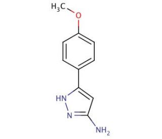 3-Amino-5-(4-methoxyphenyl)pyrazole (CAS 19541-95-8) - chemical structure image