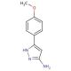 3-Amino-5-(4-methoxyphenyl)pyrazole (CAS 19541-95-8) - chemical structure image