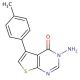 3-amino-5-(4-methylphenyl)thieno[2,3-d]pyrimidin-4(3H)-one - chemical structure image