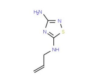 3-Amino-5-allylamino-1,2,4-thiadiazole (CAS 60093-16-5) - chemical structure image
