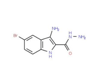 3-Amino-5-bromo-1H-indole-2-carbohydrazide - chemical structure image