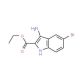 3-Amino-5-bromo-1H-indole-2-carboxylic acid ethyl ester - chemical structure image