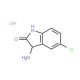 3-amino-5-chloro-2,3-dihydro-1H-indol-2-one hydrochloride - chemical structure image